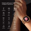 (Refurbished) Vibez by Lifelong Xena Smartwatch for Women with HD Display| ECG+PPG|Body Temprature|24x7 Heart Rate & SpO2 Tracking| Sports Mode|IP68|10 Days Battery Backup(VBSWW126, Gold)