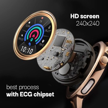 (Refurbished) Vibez by Lifelong Xena Smartwatch for Women with HD Display| ECG+PPG|Body Temprature|24x7 Heart Rate & SpO2 Tracking| Sports Mode|IP68|10 Days Battery Backup(VBSWW126, Gold) (Refurbished) Vibez by Lifelong Xena Smartwatch for Women with HD Display| ECG+PPG|Body Temprature|24x7 Heart Rate & SpO2 Tracking| Sports Mode|IP68|10 Days Battery Backup(VBSWW126, Gold)