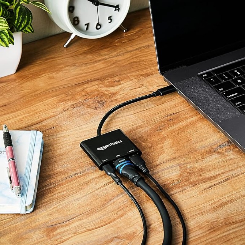 Adapter 3-in-1 USB Type C (Black) Adapter 3-in-1 USB Type C (Black)