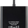 Adapter 3-in-1 USB Type C (Black) Adapter 3-in-1 USB Type C (Black)
