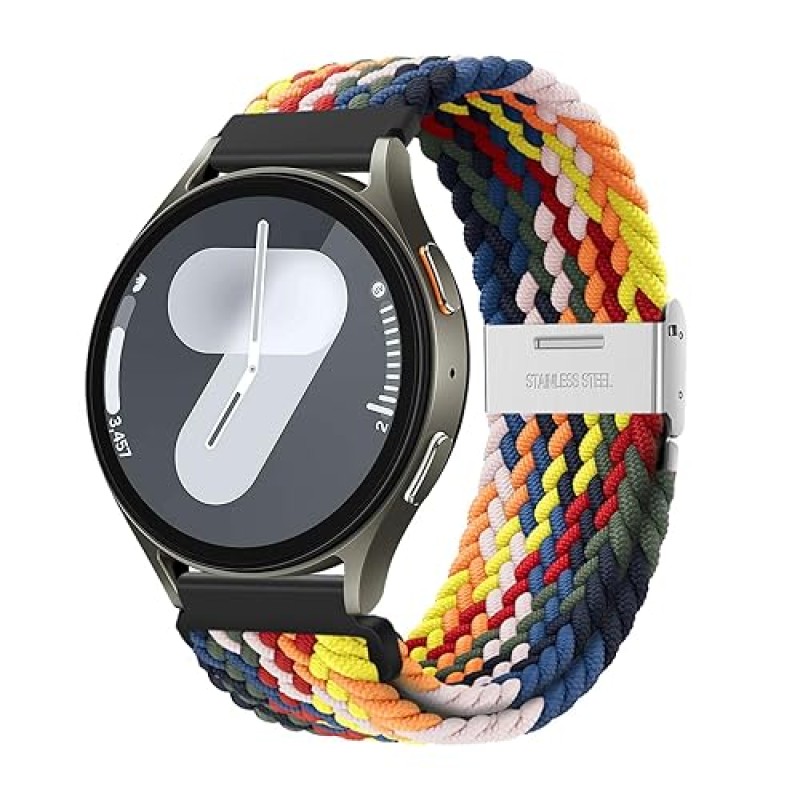 XMUXI 20mm Braided Watch Straps Compatible with Samsung Galaxy Watch 6 Classic Strap 43mm 47mm/Galaxy Watch 7 6 5 4 Nylon Solo Loop Replacement Watch Band for Amazfit GTS 4 (No Watch) XMUXI 20mm Braided Watch Straps Compatible with Samsung Galaxy Watch 6 Classic Strap 43mm 47mm/Galaxy Watch 7 6 5 4 Nylon Solo Loop Replacement Watch Band for Amazfit GTS 4 (No Watch)