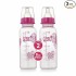 BeeBaby Basic Slim Neck Baby Feeding Bottle with Premium Anti Colic Silicone Nipple for New Born/Infant/Toddler/Babies, 100% BPA Free ((Pack of 2) 250 ML, Pink)