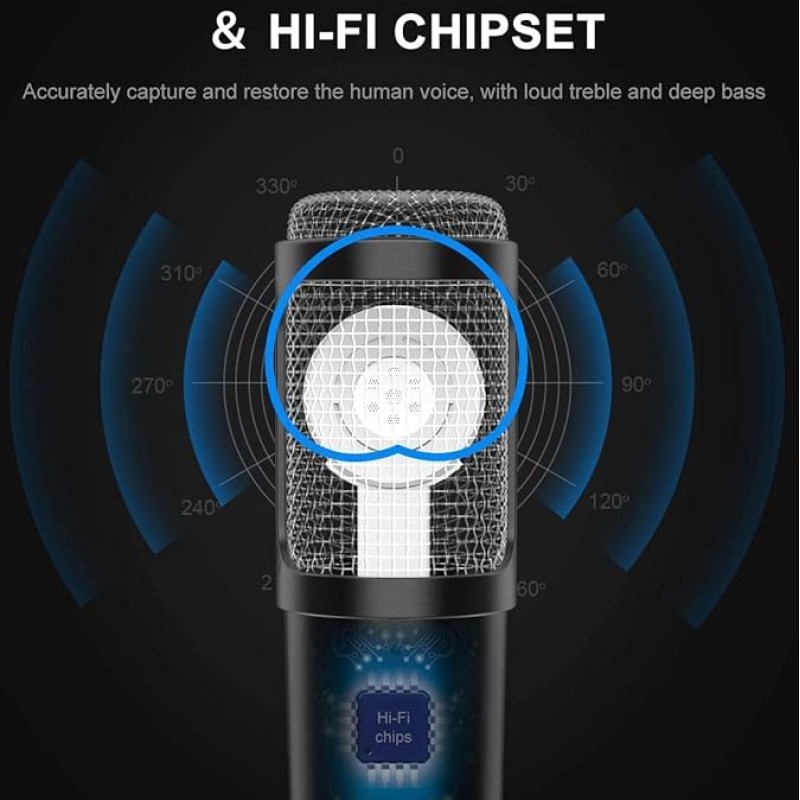 CEZO USB Microphone Condenser Microphnoe with Tripod Stand, USB Cable and Input Volume Control Knob, Cardioid Studio for Recording Streaming and YouTube Videos CompatibleWith PC & Laptop CEZO USB Microphone Condenser Microphnoe with Tripod Stand, USB Cable and Input Volume Control Knob, Cardioid Studio for Recording Streaming and YouTube Videos CompatibleWith PC & Laptop