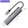 Verilux� USB C Hub,5 in 1 Type C Hub Portable Aluminum Multiport USB Adapter with 4K@30Hz HDMI Output,2.0/3.0 Ports,USB 55W PD Compatible with MacBook Pro/Air/M1,Dell XPS Devices Verilux� USB C Hub,5 in 1 Type C Hub Portable Aluminum Multiport USB Adapter with 4K@30Hz HDMI Output,2.0/3.0 Ports,USB 55W PD Compatible with MacBook Pro/Air/M1,Dell XPS Devices