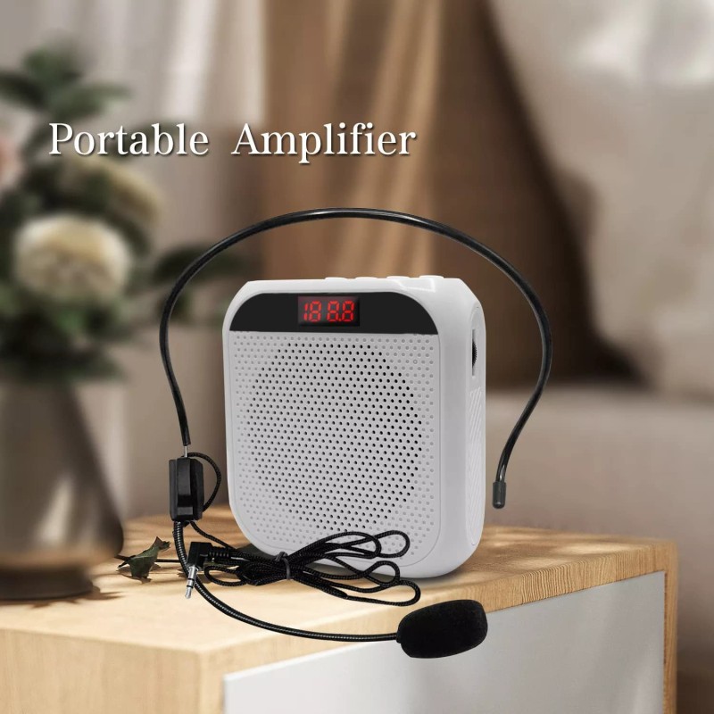 ZORBES� Voice Amplifier for Teachers - Microphone Headset Set 2200 mAh, with Headset Microphone Support TF Card/U Flash Disk, Portable Voice Amplifier for Teachers, tour guide, coach, speaker ZORBES� Voice Amplifier for Teachers - Microphone Headset Set 2200 mAh, with Headset Microphone Support TF Card/U Flash Disk, Portable Voice Amplifier for Teachers, tour guide, coach, speaker