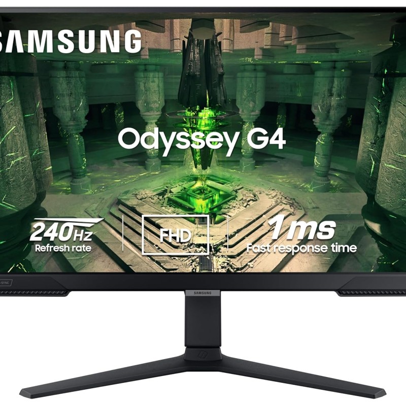Samsung 27-inch(68.4cm) FHD, IPS Gaming, 240Hz, 1ms Flat Monitor, 1920 x 1080 Pixels, Height Adjustable Stand, HDR10, Nvidia G-Sync Compatible, Ultrawide Game View (LS27BG400EWXXL, Black) Samsung 27-inch(68.4cm) FHD, IPS Gaming, 240Hz, 1ms Flat Monitor, 1920 x 1080 Pixels, Height Adjustable Stand, HDR10, Nvidia G-Sync Compatible, Ultrawide Game View (LS27BG400EWXXL, Black)
