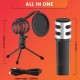 Audio Array AM-C4 USB Plug & Play Condenser Microphone with Tripod, Pop-Filter & Shock Mount | for Conference, Gaming, Podcasting, Voice Over, YouTube, Skype, Zoom & Live Streaming on iOS,Windows Audio Array AM-C4 USB Plug & Play Condenser Microphone with Tripod, Pop-Filter & Shock Mount | for Conference, Gaming, Podcasting, Voice Over, YouTube, Skype, Zoom & Live Streaming on iOS,Windows