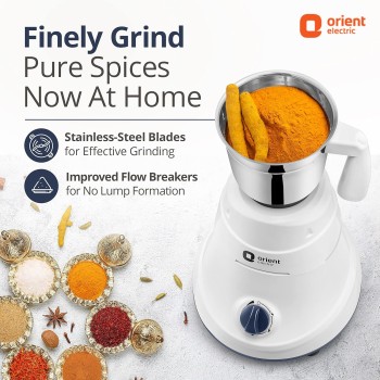 Orient Electric 750W mixer grinder | Super power 750 MGSP75WB3 3 jar with 3 SS jars | Longer life balanced coil motor | ABS body | Uniform grinding Orient Electric 750W mixer grinder | Super power 750 MGSP75WB3 3 jar with 3 SS jars | Longer life balanced coil motor | ABS body | Uniform grinding