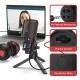 Audio Array AM-C6 USB Plug & Play Condenser Microphone Kit | with pop-Filter & Shock Mount | 3.5 mm No Latency Monitoring, Volume Control & Mute Button | Gaming, Podcasting & Streaming Audio Array AM-C6 USB Plug & Play Condenser Microphone Kit | with pop-Filter & Shock Mount | 3.5 mm No Latency Monitoring, Volume Control & Mute Button | Gaming, Podcasting & Streaming