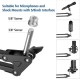 Audio Array AA-01 Suspension Boom Scissor Microphone Stand | Double Layer Mesh Pop Filter | Sturdy Boom Arm with 1.8kg Capacity | 5/8" to 3/8" Screw Adapter | Mic Holder | Mic Foam Cover | Cable Ties