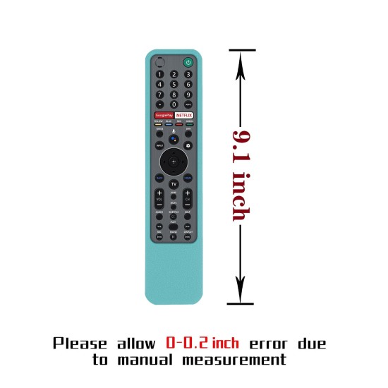 ETUZI Silicone Remote Cover Compatible for Sony Voice RMF-TX600U RMF-TX500E Smart TV Remote Control Remote Case with Loop (Sky Blue)