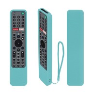 ETUZI Silicone Remote Cover Compatible for Sony Voice RMF-TX600U RMF-TX500E Smart TV Remote Control Remote Case with Loop (Sky Blue)