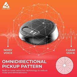 Audio Array AM-C10 USB Plug & Play Conference Microphone with Speaker | Omni Directional Pickup Upto 4M | Speaker and Mic Mute Buttons | Volume Control & Mute Button | Ideal for Meeting & Video Call Audio Array AM-C10 USB Plug & Play Conference Microphone with Speaker | Omni Directional Pickup Upto 4M | Speaker and Mic Mute Buttons | Volume Control & Mute Button | Ideal for Meeting & Video Call