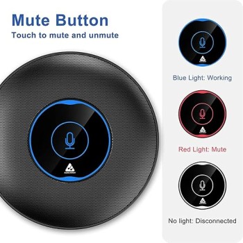 Audio Array AM-C5 USB Plug & Play Conference Mic for Mac OS & Windows | Conference, Recording, Skype, Online Class with Range Upto 5M | One Touch Mute Button & Light Indicator (NOT A Speaker) Audio Array AM-C5 USB Plug & Play Conference Mic for Mac OS & Windows | Conference, Recording, Skype, Online Class with Range Upto 5M | One Touch Mute Button & Light Indicator (NOT A Speaker)