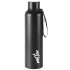 MILTON Aura 1000 Thermosteel Bottle, 1050 ml Water Bottles, 24 Hours Hot and Cold, Easy to Carry, Easy Grip, Rust Proof, Tea, Coffee, Office, Travel Bottle, Dark Black