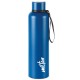 MILTON Aura 1000 Thermosteel Bottle, 1050 ml Water Bottles, 24 Hours Hot and Cold, Easy to Carry, Easy Grip, Rust Proof, Tea, Coffee, Office, Travel Bottle, Dark Blue