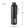 MILTON Aura 1000 Thermosteel Bottle, 1050 ml Water Bottles, 24 Hours Hot and Cold, Easy to Carry, Easy Grip, Rust Proof, Tea, Coffee, Office, Travel Bottle, Dark Blue MILTON Aura 1000 Thermosteel Bottle, 1050 ml Water Bottles, 24 Hours Hot and Cold, Easy to Carry, Easy Grip, Rust Proof, Tea, Coffee, Office, Travel Bottle, Dark Blue