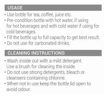 MILTON Aura 1000 Thermosteel Bottle, 1050 ml Water Bottles, 24 Hours Hot and Cold, Easy to Carry, Easy Grip, Rust Proof, Tea, Coffee, Office, Travel Bottle, Dark Blue MILTON Aura 1000 Thermosteel Bottle, 1050 ml Water Bottles, 24 Hours Hot and Cold, Easy to Carry, Easy Grip, Rust Proof, Tea, Coffee, Office, Travel Bottle, Dark Blue