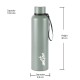 Milton Aura 1000 Thermosteel Bottle, 1050 ml Water Bottles, 24 Hours Hot and Cold, Easy to Carry, Easy Grip, Rust Proof, Tea, Coffee, Office, Travel Bottle, Grey