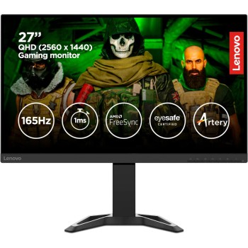 Lenovo Gaming G-Series 27 inch (68.58cm) 2K QHD VA Monitor, 2560 x 1440 Pixels 165Hz, 1ms, WLED, AMD Radeon FreeSync Compatible,HDMI, DP, Height Adjust Tilt Stand with Natural Low Blue Light, G27q-30 Lenovo Gaming G-Series 27 inch (68.58cm) 2K QHD VA Monitor, 2560 x 1440 Pixels 165Hz, 1ms, WLED, AMD Radeon FreeSync Compatible,HDMI, DP, Height Adjust Tilt Stand with Natural Low Blue Light, G27q-30