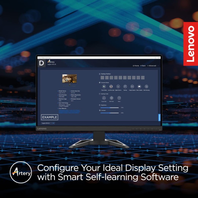 Lenovo Gaming G-Series 27 inch (68.58cm) 2K QHD VA Monitor, 2560 x 1440 Pixels 165Hz, 1ms, WLED, AMD Radeon FreeSync Compatible,HDMI, DP, Height Adjust Tilt Stand with Natural Low Blue Light, G27q-30 Lenovo Gaming G-Series 27 inch (68.58cm) 2K QHD VA Monitor, 2560 x 1440 Pixels 165Hz, 1ms, WLED, AMD Radeon FreeSync Compatible,HDMI, DP, Height Adjust Tilt Stand with Natural Low Blue Light, G27q-30