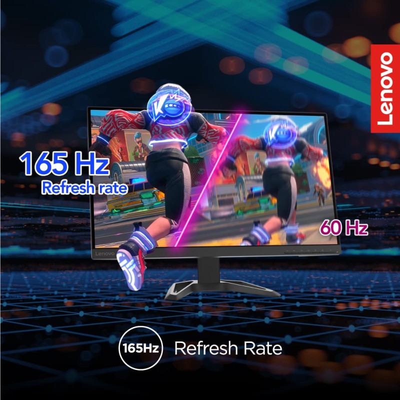 Lenovo Gaming G-Series 27 inch (68.58cm) 2K QHD VA Monitor, 2560 x 1440 Pixels 165Hz, 1ms, WLED, AMD Radeon FreeSync Compatible,HDMI, DP, Height Adjust Tilt Stand with Natural Low Blue Light, G27q-30 Lenovo Gaming G-Series 27 inch (68.58cm) 2K QHD VA Monitor, 2560 x 1440 Pixels 165Hz, 1ms, WLED, AMD Radeon FreeSync Compatible,HDMI, DP, Height Adjust Tilt Stand with Natural Low Blue Light, G27q-30