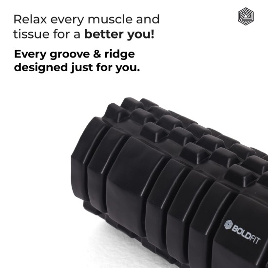 Boldfit Foam Roller For Deep Tissue Massage High Density Foam Rollers Stick For Physical, 1 Count (Pack of 1)