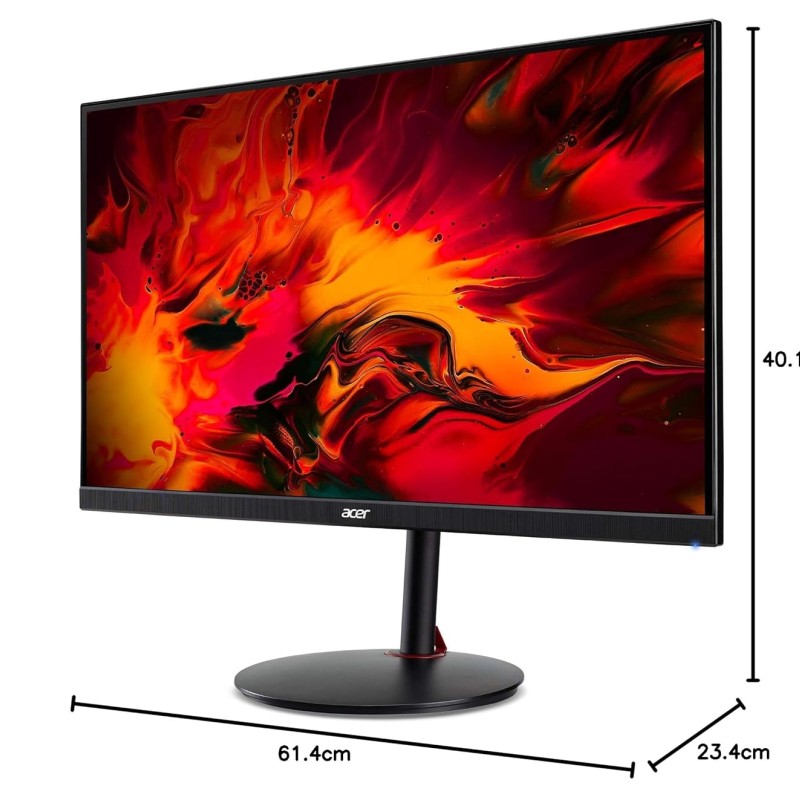 Acer Nitro Xv272U V3 27 Inch IPS Wqhd 2560 X 1440 Pixels Gaming Backlight Led LCD Monitor|180Hz Refresh Rate,0.5Ms Resonse Time|HDR 400|AMD Free Sync|Eyesafe Certified,Black