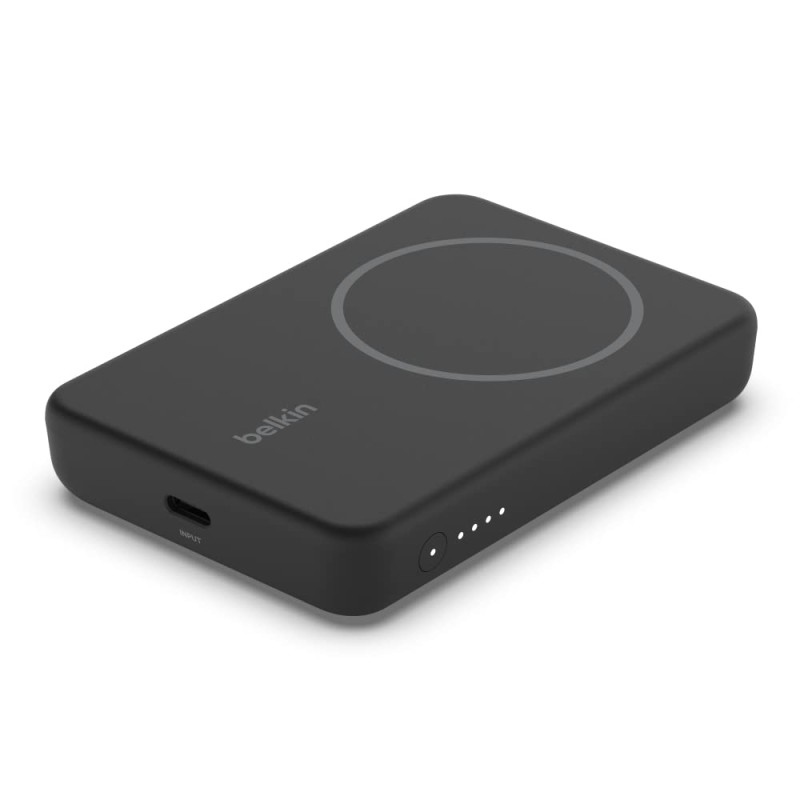 (Refurbished) Belkin 5000 mAh Magsafe Wireless Power Bank | 7.5W Wireless Fast Charging | Compatible w/iPhone 17, Air, Pro, ProMax, AirPods, Google Pixel 10, etc. | 2 Years Warranty | Black (Refurbished) Belkin 5000 mAh Magsafe Wireless Power Bank | 7.5W Wireless Fast Charging | Compatible w/iPhone 17, Air, Pro, ProMax, AirPods, Google Pixel 10, etc. | 2 Years Warranty | Black