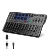 Donner DMK25 Pro MIDI Keyboard Controller, 25 Mini Key Portable USB-C MIDI Keyboard with 8 Drum Pads, OLED Display, Personalized Touch Bar, Music Production Software and 40 Free Courses Donner DMK25 Pro MIDI Keyboard Controller, 25 Mini Key Portable USB-C MIDI Keyboard with 8 Drum Pads, OLED Display, Personalized Touch Bar, Music Production Software and 40 Free Courses