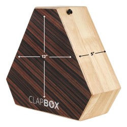 Clapbox Travel Cajon (2-sided), Snare, Bongo - Rubber wood with Carry Bag
