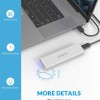 ORICO Mini M.2 NVME SSD Enclosure Push-Open Aluminum NVME External Hard Drive Case USB3.1 Gen2 Type-C up to 2TB [SSD NOT Included]
