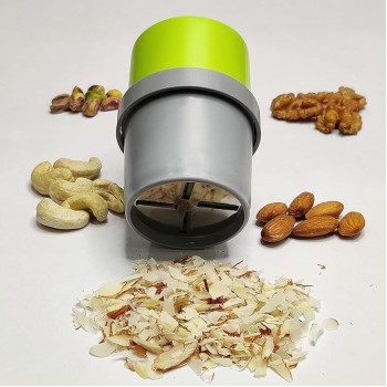 Tosaa Dry Fruit Cutter, Slicer, Grinder, Chocolate Cutter and Butter Slicer with 3 in 1 Blade Almonds, Cashews- Color May Vary (Pack of 1, Abs/Unbreakable) Tosaa Dry Fruit Cutter, Slicer, Grinder, Chocolate Cutter and Butter Slicer with 3 in 1 Blade Almonds, Cashews- Color May Vary (Pack of 1, Abs/Unbreakable)