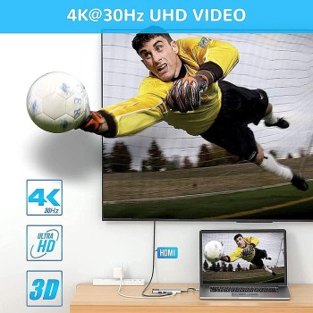 Verilux� USB C Hub, 5-in-1 Multiport Adapter Type C Hub with 4K HDMI Output,100W PD,100M Ethernet,1USB 3.0 and 1USB 2.0 Ports for MacBook Pro, MacBook Air M1 Verilux� USB C Hub, 5-in-1 Multiport Adapter Type C Hub with 4K HDMI Output,100W PD,100M Ethernet,1USB 3.0 and 1USB 2.0 Ports for MacBook Pro, MacBook Air M1