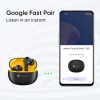 realme TechLife Buds T100 Bluetooth Truly Wireless in Ear Earbuds with mic, AI ENC for Calls, Google Fast Pair, 28 Hours Total Playback with Fast Char realme TechLife Buds T100 Bluetooth Truly Wireless in Ear Earbuds with mic, AI ENC for Calls, Google Fast Pair, 28 Hours Total Playback with Fast Char