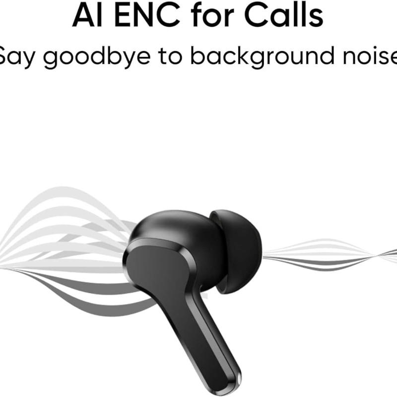 realme TechLife Buds T100 Bluetooth Truly Wireless in Ear Earbuds with mic, AI ENC for Calls, Google Fast Pair, 28 Hours Total Playback with Fast Char realme TechLife Buds T100 Bluetooth Truly Wireless in Ear Earbuds with mic, AI ENC for Calls, Google Fast Pair, 28 Hours Total Playback with Fast Char