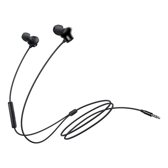 OnePlus Nord Wired Earphones with mic, 3.5mm Audio Jack, Enhanced bass with 9.2mm Dynamic Drivers, in-Ear Wired Earphone - Black