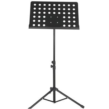 Techtest Music Stand for Notes Height & Angle Adjustable Orchestral Stand Conductor Sheet Stand and Music Sheet Clip Holder Notation Stand for Singers Lyrics Stand Folding Musical Instruments