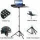 Techtest Music Stand for Notes Height & Angle Adjustable Orchestral Stand Conductor Sheet Stand and Music Sheet Clip Holder Notation Stand for Singers Lyrics Stand Folding Musical Instruments