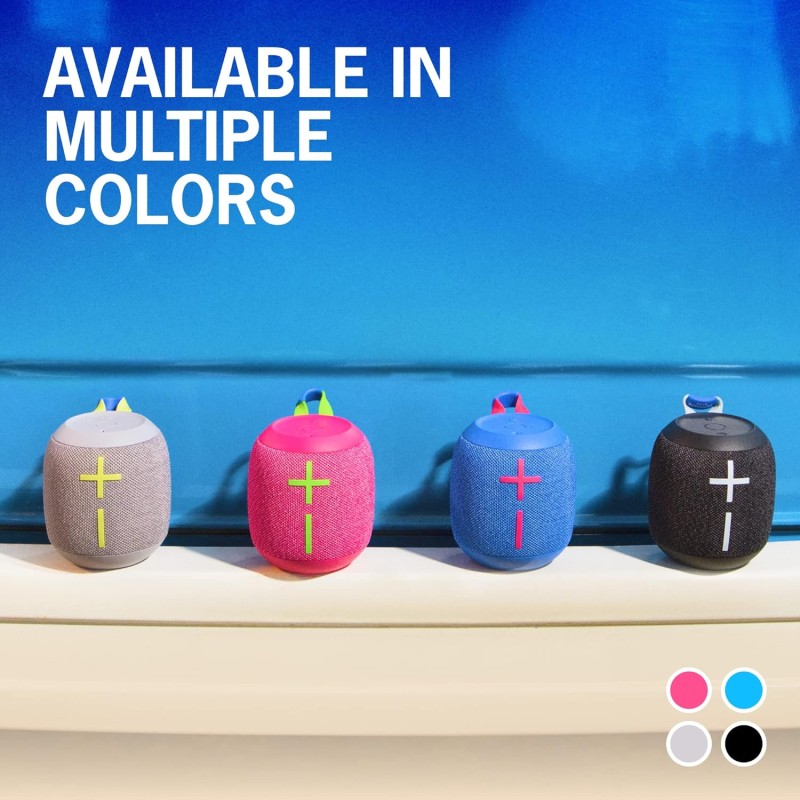 Ultimate Ears WONDERBOOM 3, Small Portable Wireless Bluetooth Speaker, Big Bass 360-Degree Sound for Outdoors, Waterproof, Dustproof IP67, Floatable, 40 m Range - Black Ultimate Ears WONDERBOOM 3, Small Portable Wireless Bluetooth Speaker, Big Bass 360-Degree Sound for Outdoors, Waterproof, Dustproof IP67, Floatable, 40 m Range - Black