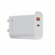 Portronics Adapto 45 22.5W Max Output USB & Type-C Dual Output Super Fast Charger,Wall Adapter Power Delivery 3.0& USB A Fast Charge Adaptor for iPhone,Android & Other Type C Enabled Devices(White) Portronics Adapto 45 22.5W Max Output USB & Type-C Dual Output Super Fast Charger,Wall Adapter Power Delivery 3.0& USB A Fast Charge Adaptor for iPhone,Android & Other Type C Enabled Devices(White)