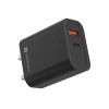 Portronics Adapto 45 22.5 W Mobile Charger Adapter with Dual Port (USB A + PD Type C), Fast Charging, Short Circuit Protection, Wide Compatibility (Black)