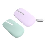 ASUS MD100 Marshmallow/Silent, Adj. DPI, Multi-Mode, with Brave Green Cover Wireless Optical Mouse (2.4GHz Wireless, Bluetooth, Lilac Mist Purple)