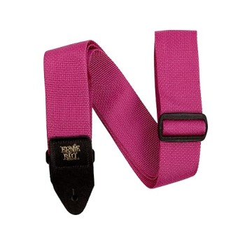 Ernieball 5355 Polypro Guitar Strap - Raspberry & Black Ernieball 5355 Polypro Guitar Strap - Raspberry & Black