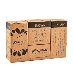 UAPAN Ghungroo (50 + 50) White Cotton String (2.5 cms)