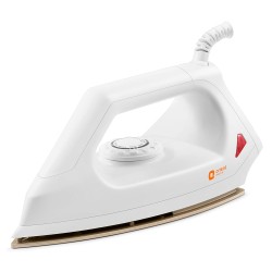 Orient Electric Fabrismooth 1000W Dry iron (Press) | Non-stick Weilburger coating| Silver Layered Thermostat| G-shaped heating element| ISI certified