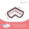 BabyPro BabyProofing Corner Guards (12mm, Pack of 8) with Strong Adhesive Tape by Certified Professional Childproofer for Covering Sharp Edges & Corners of Bed, Table & Furniture (Brown) BabyPro BabyProofing Corner Guards (12mm, Pack of 8) with Strong Adhesive Tape by Certified Professional Childproofer for Covering Sharp Edges & Corners of Bed, Table & Furniture (Brown)