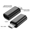LIRAMARK Type c Female to Micro USB Male Adapter, Converter USB C to Micro USB, Charger Connector Works with Smartphones, Tablets, and More Devices with Micro USB Port (Black) LIRAMARK Type c Female to Micro USB Male Adapter, Converter USB C to Micro USB, Charger Connector Works with Smartphones, Tablets, and More Devices with Micro USB Port (Black)