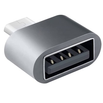(Refurbished) LIRAMARK Micro USB OTG Connector to USB 3.0 Adapter for Smartphones and Tablets (Grey)