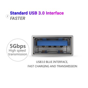 (Refurbished) LIRAMARK Micro USB OTG Connector to USB 3.0 Adapter for Smartphones and Tablets (Grey) (Refurbished) LIRAMARK Micro USB OTG Connector to USB 3.0 Adapter for Smartphones and Tablets (Grey)